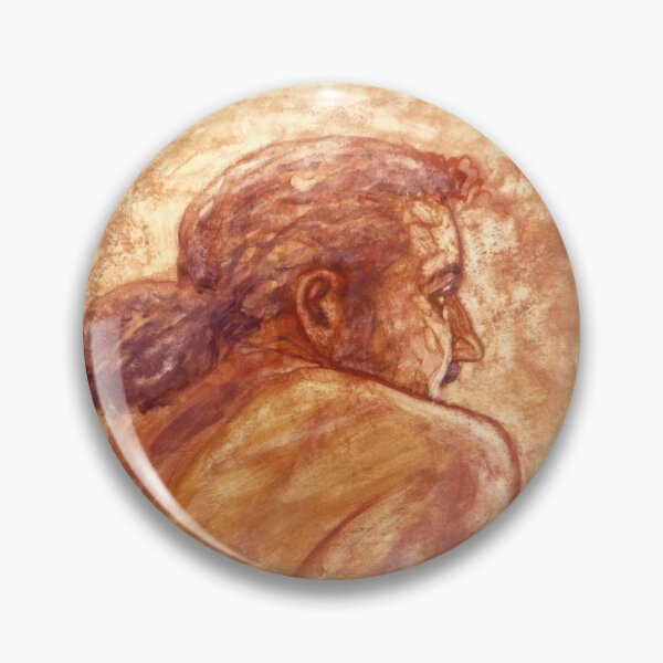 Item preview, Male nude, portrait in gouache designed and sold by Roz McQuillan Fine Art & Photography.