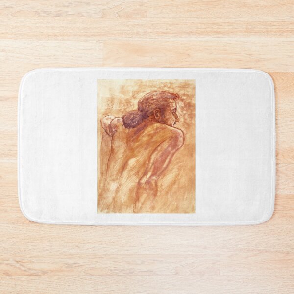 Item preview, Male nude, portrait in gouache designed and sold by Roz McQuillan Fine Art & Photography.