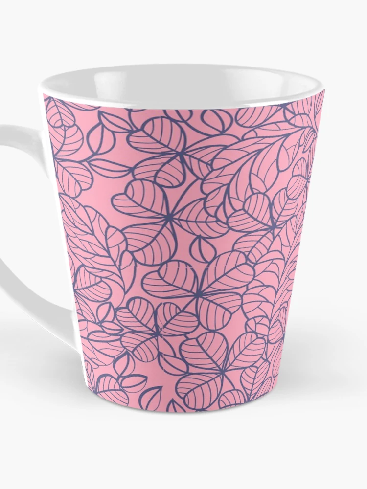 Thumbnail 3 of 4, Coffee Mug, Retro leafy pattern designed and sold by Raseelvm.