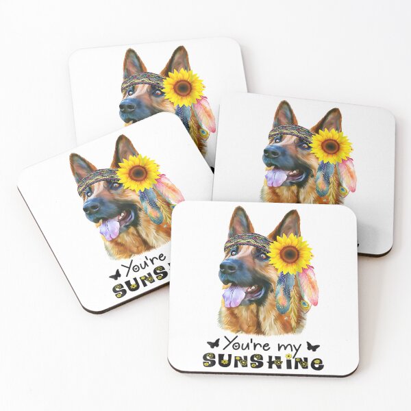 Item preview, You're My Sunshine German Shepherd & Sunflower Cute Dog Mom Dad Pet Lover designed and sold by MagicJohnson22.