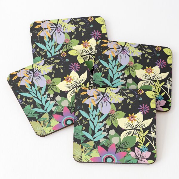 Item preview, Floral seamless pattern tropical Multicolored Exotic Flowers  designed and sold by mashmosh.