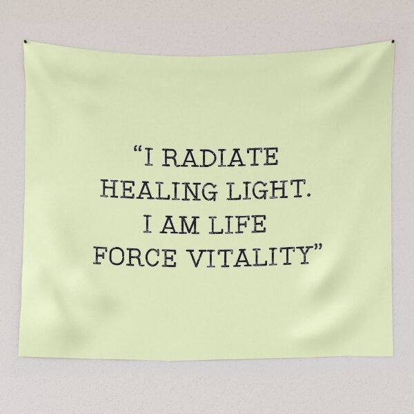 Item preview, I Radiate Healing Light. I Am Life Force Vitality. designed and sold by GAIA-LV.