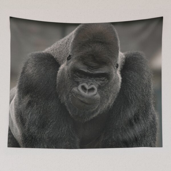 Item preview, Oumbi The Silverback Gorilla's Smirk designed and sold by rawshutterbug.