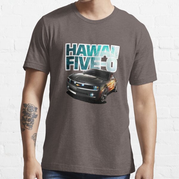 Hawaii Five-O Black Camaro (White Outline) Essential T-Shirt