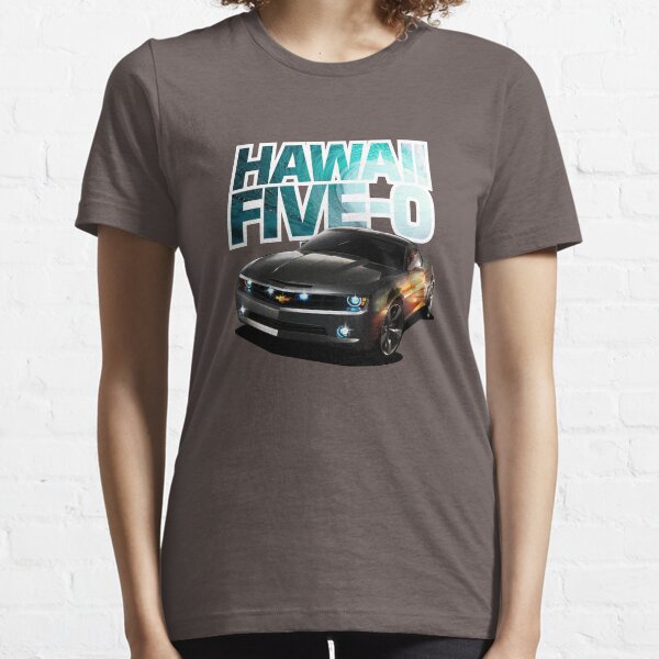 Hawaii Five-O schwarzer Camaro (weißer Umriss) Essential T-Shirt