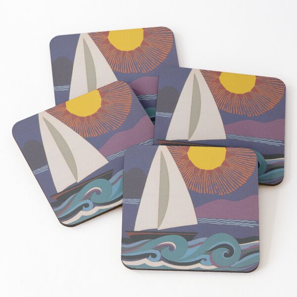 Item preview, Jibacoa Cuba, Sailboat, Retro Vintage Poster designed and sold by vintagevivian.