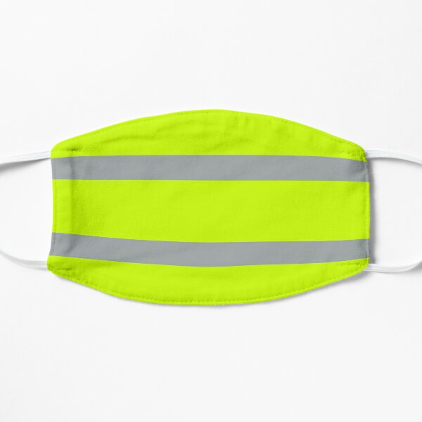 Work Hi-Vis Striped Flat Mask