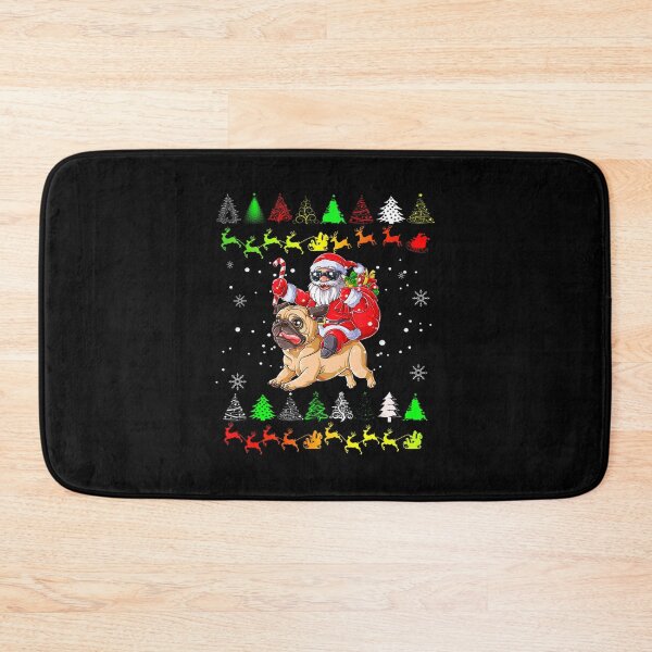 Item preview, Pug Christmas Santa Claus Riding Pugmas Dog Xmas Pet Lover designed and sold by ManishDayal.