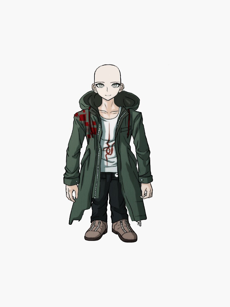 "Bald Nagito " Sticker by t0kofuk4wa | Redbubble