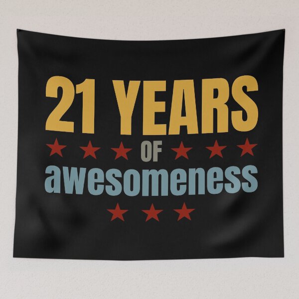 Item preview, Birthday: 21 years of awesomeness designed and sold by PlusAdore.
