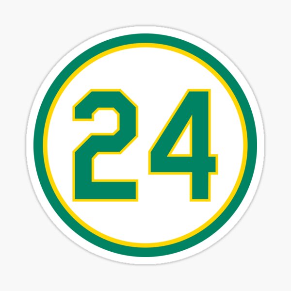Item preview, Rickey Henderson #24 Jersey Number designed and sold by StickBall.
