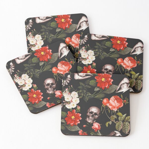 Item preview, buffalo skull and flower designed and sold by leoncbrunet.