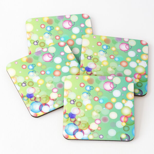 Item preview, Abstract Colorful transparent Bubbles Graphics bright color circles designed and sold by mashmosh.