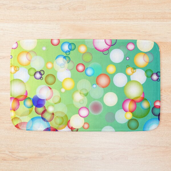 Item preview, Abstract Colorful transparent Bubbles Graphics bright color circles designed and sold by mashmosh.