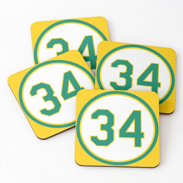 Item preview, Rollie Fingers #34 Jersey Number designed and sold by StickBall.