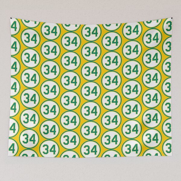 Item preview, Rollie Fingers #34 Jersey Number designed and sold by StickBall.