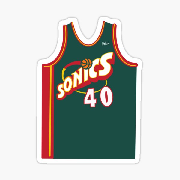 Gary Payton Retro Supersonics Jersey 90s Style Fan Art Sticker for Sale by  acquiesce13