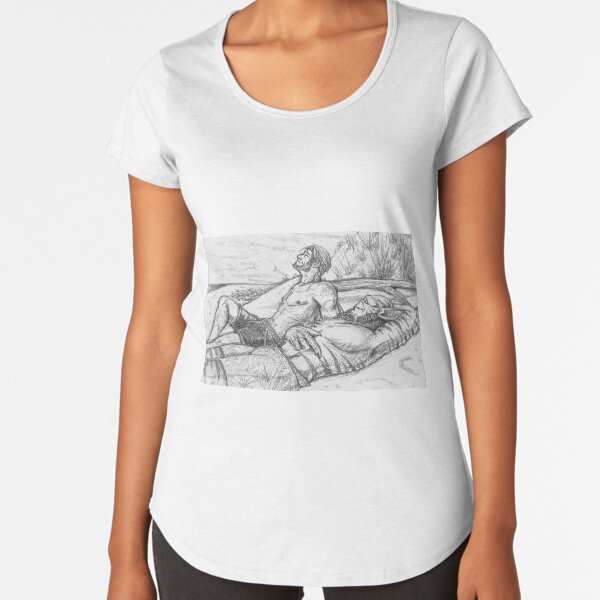 space husbands on the beach Premium Scoop T-Shirt