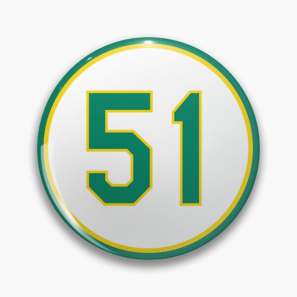 Item preview, Dallas Braden #51 Jersey Number designed and sold by StickBall.