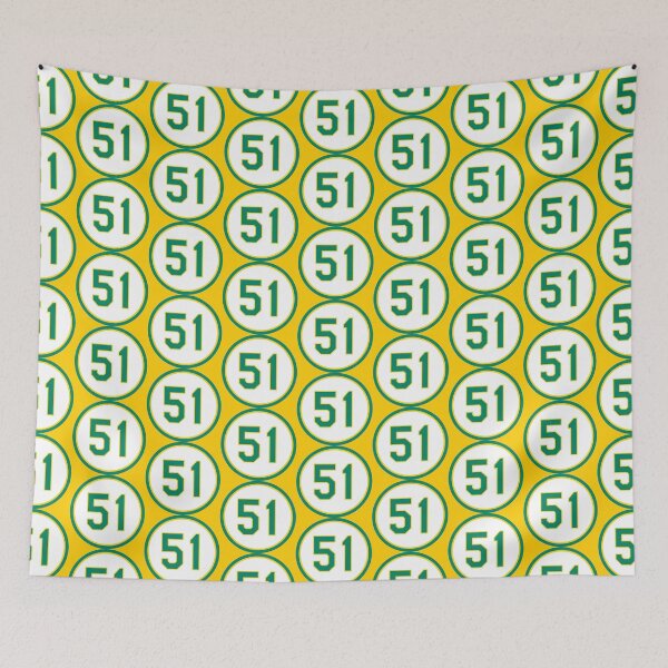 Item preview, Dallas Braden #51 Jersey Number designed and sold by StickBall.