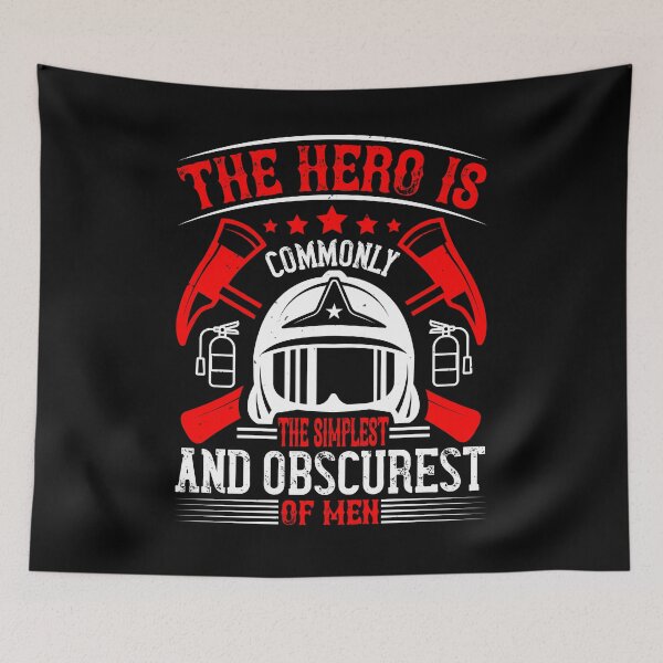 Item preview, The Hero Is Commonly The Simplest And Obscurest Of Men designed and sold by GoodVibeDesign.