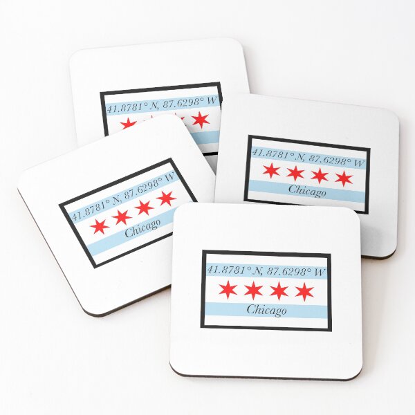 Item preview, Chicago flag coordinates  designed and sold by imtayok.
