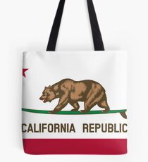 Surfing California Bear Tote Bag