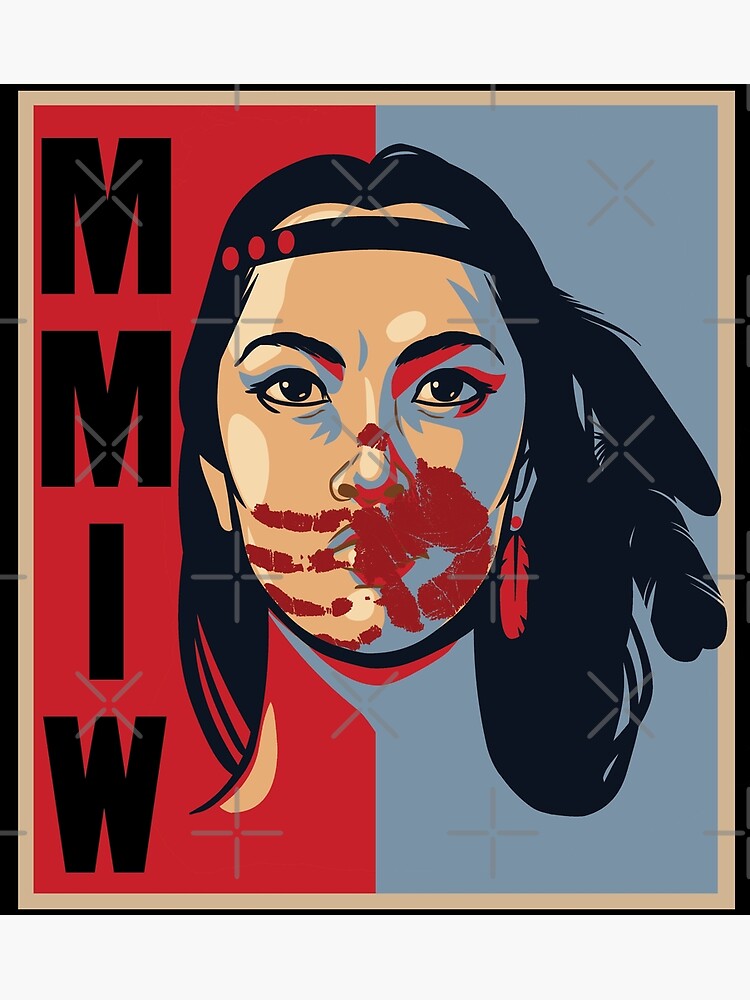 Mmiw Awareness Native American Woman Artwork For The Missing And
