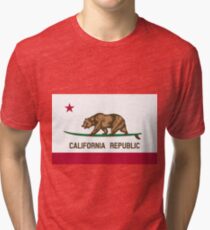 Surfing California Bear Tri-blend T-Shirt