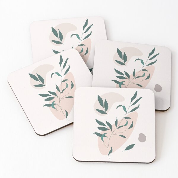 Item preview, abstract branch botanical leaves  designed and sold by Planb StudioDesign.
