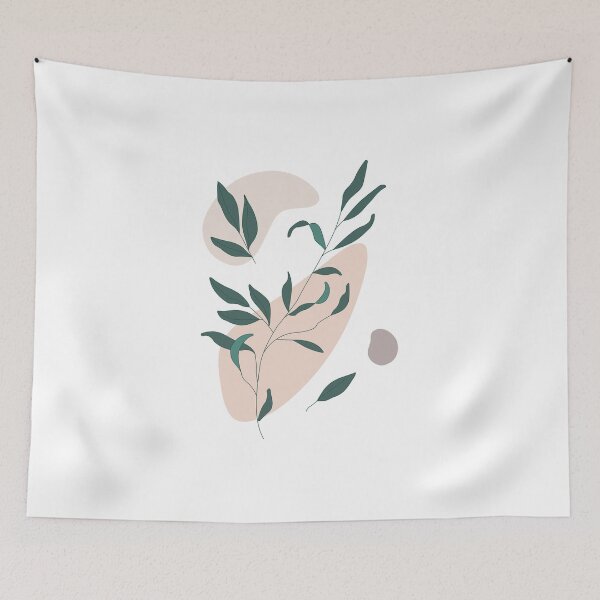 Item preview, abstract branch botanical leaves  designed and sold by Planb StudioDesign.