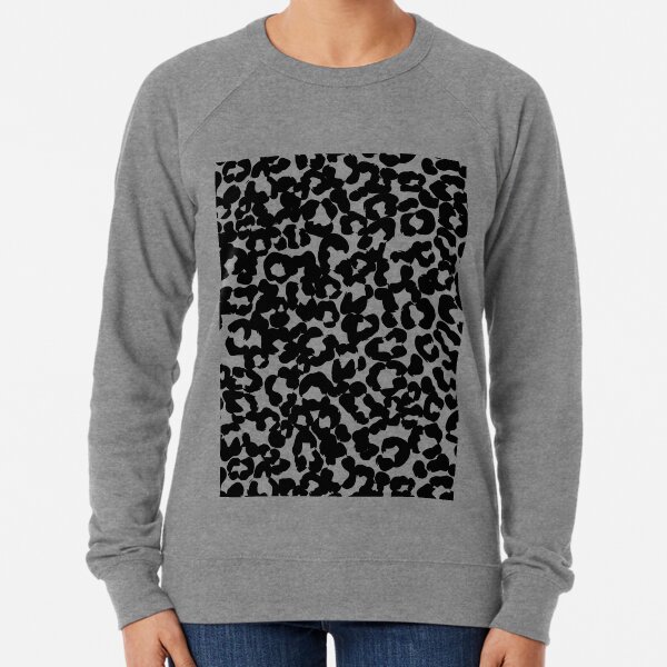 grey leopard sweatshirt