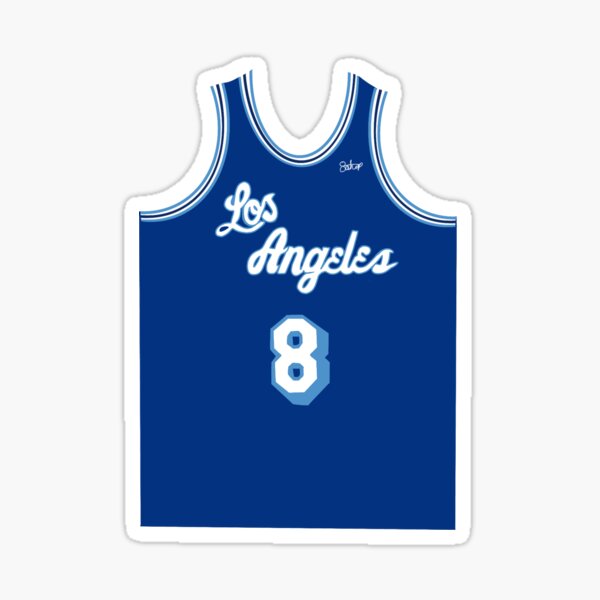 Maillot rétro Kobe Bryant # 8 LA Sticker