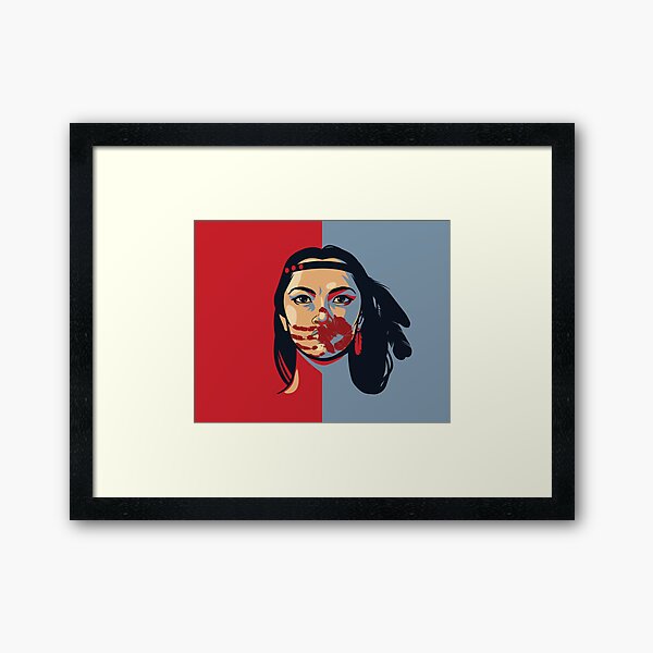 Aperçu de l'œuvre Sensibilisation au MMIW - Œuvre d'art pour les femmes autochtones disparues et assassinées - Version 2 créée et vendue par RKasper.
