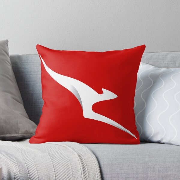 Flying Roo Throw Pillow