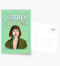 BIG LEBOWSKI-Maude Lebowski- Jeffrey. Love me. Postcards