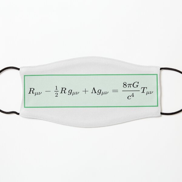 Einstein field equations EFE: General Theory of Relativity - Fundamental Interaction of Gravitation Kids Mask