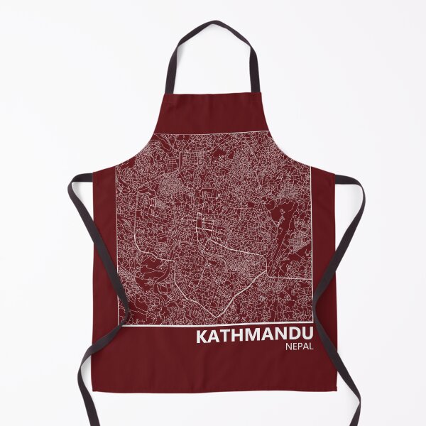 Item preview, Kathmadu Nepal Road Map Art designed and sold by ThisTravelLife.