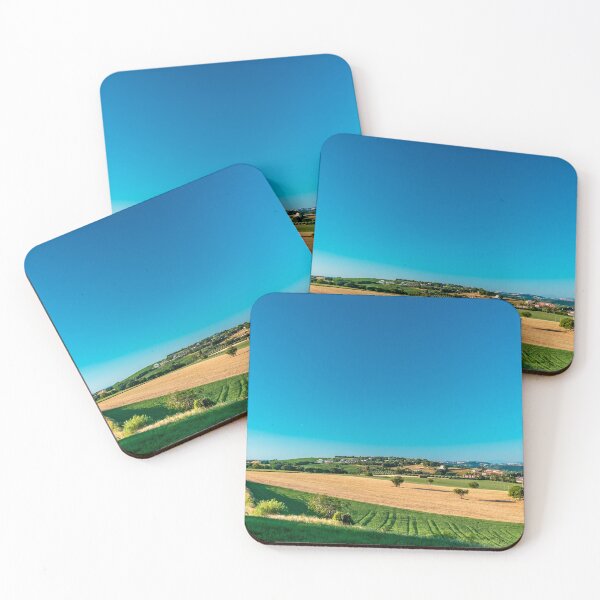 Item preview, Beautiful sunrise in the countryside of Marche in a summer morning designed and sold by zakaz86.