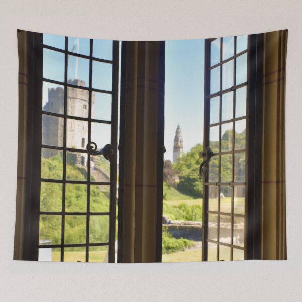 Item preview, View of Cardiff Castle from window. designed and sold by Samsdesignshop.