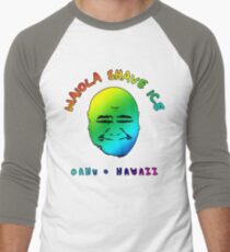 Waiola Shave Ice (Rainbow) Men's Baseball ¾ T-Shirt