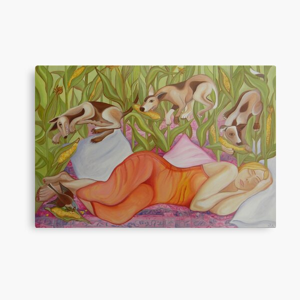 corn hunting season Metal Print