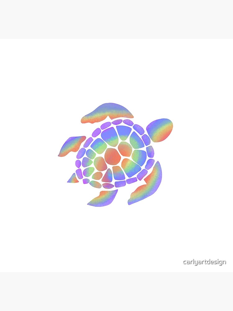 Pride Rainbow Sea Turtle Art Board Print for Sale by