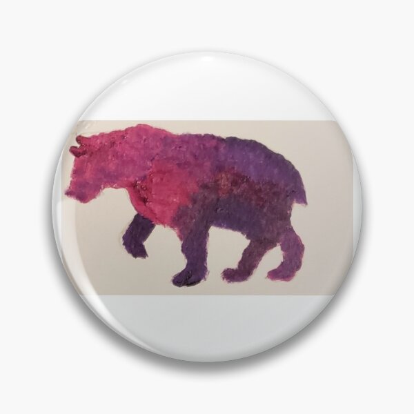 Item preview, Pink bear acrylic painting by tabitha kremesec designed and sold by Tabitha Kremesec.