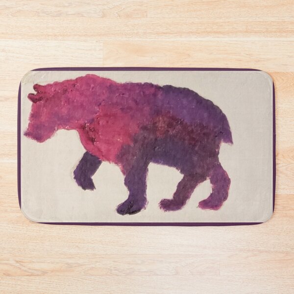 Item preview, Pink bear acrylic painting by tabitha kremesec designed and sold by Tabitha Kremesec.