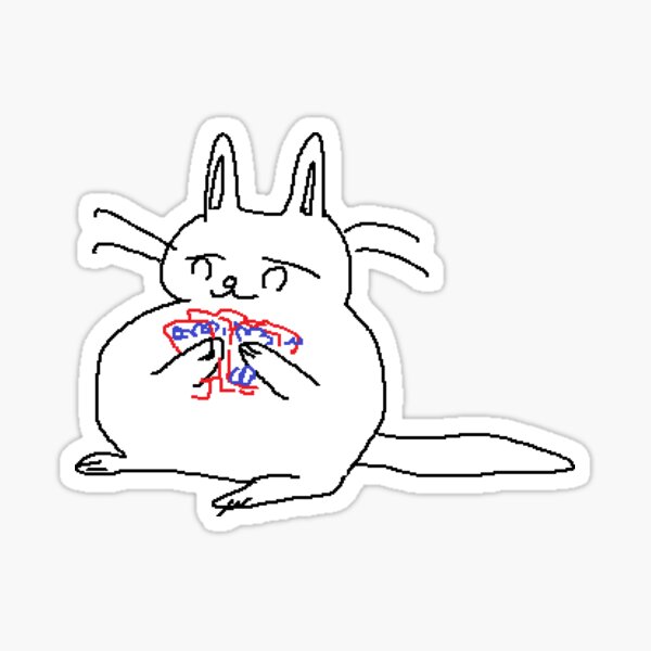 poker cat Sticker