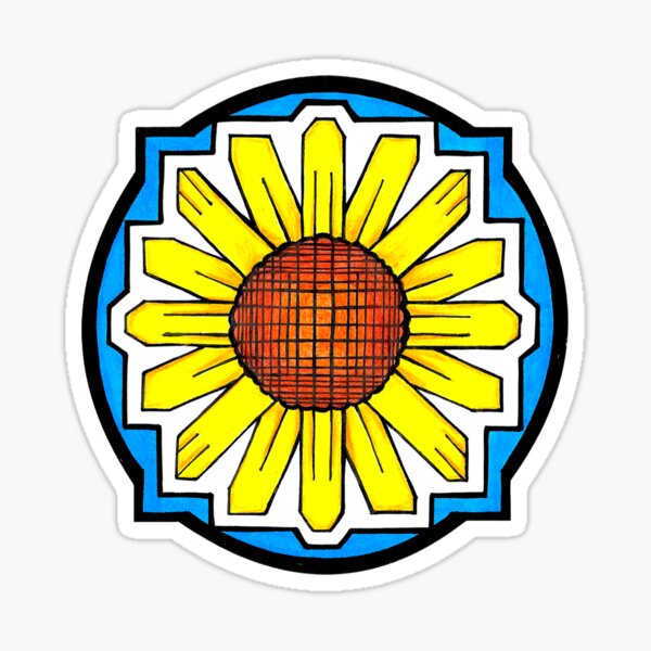 Graphic DAISY Doodle (yellow) Sticker
