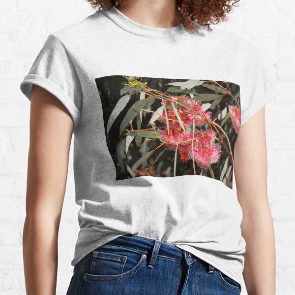 Pink Flowering Gum by Avril Thomas, South Australian artist Classic T-Shirt