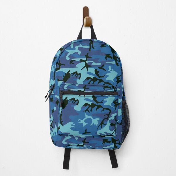 Item preview, Blue Camouflage Camo Pattern designed and sold by emkayhess.