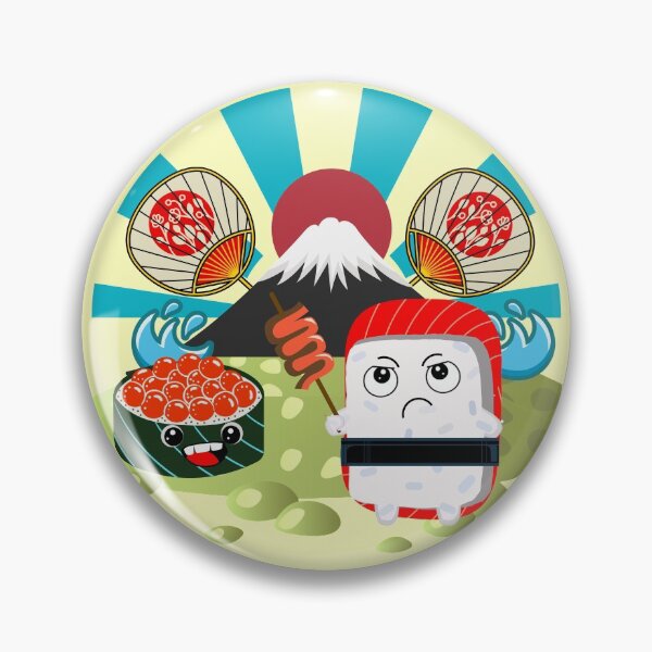 Item preview, Maguros Epic Battle Tshirt Japanese Character Cute Funny Kawaii Graphic Cartoony Design for Apparel Accessories Home Decor Skins Totes Bags Wall Art Stickers designed and sold by Rocbebe.